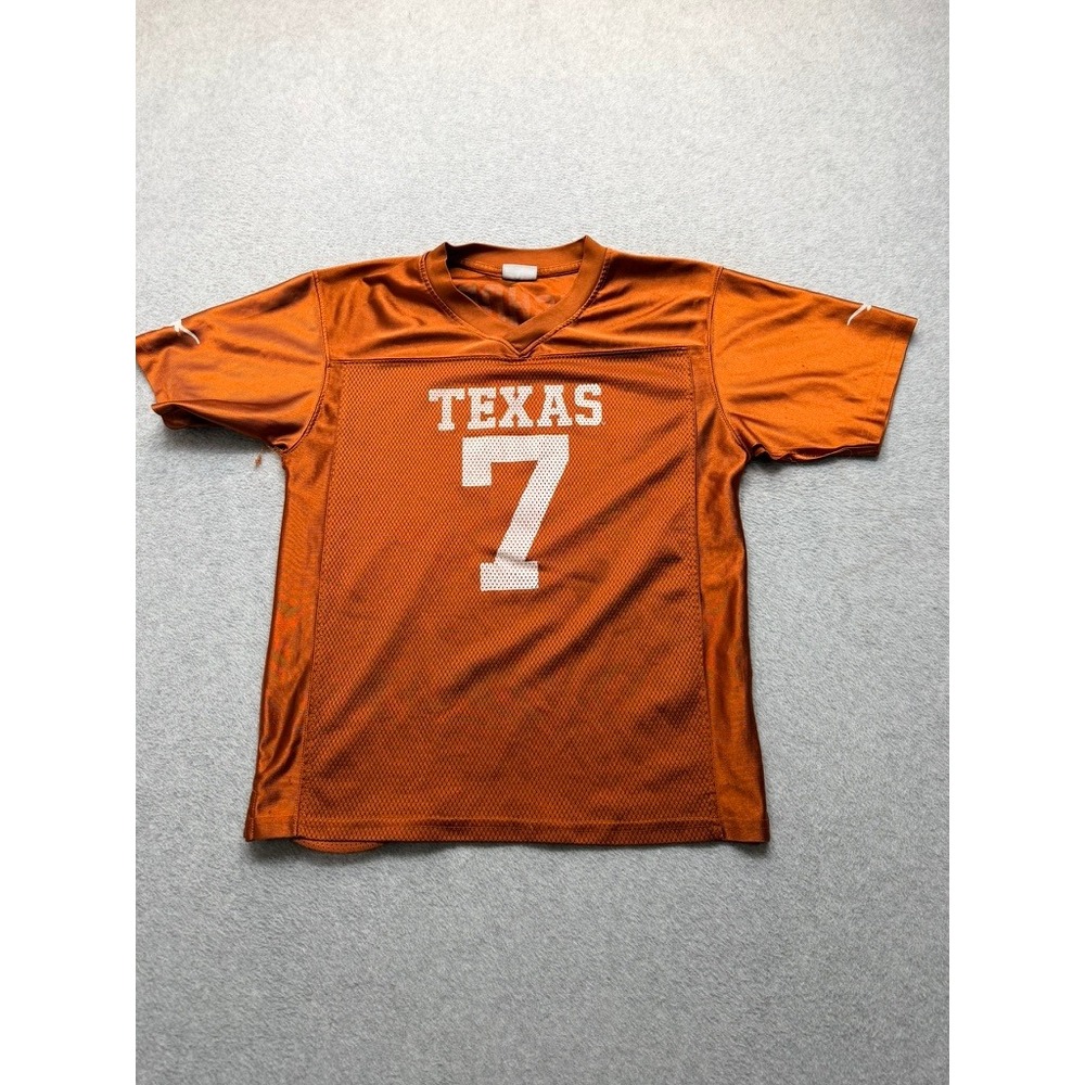 Texas Longhorns Football Jersey Burnt Orange Mesh Shirt Size Medium 7 Longhorns